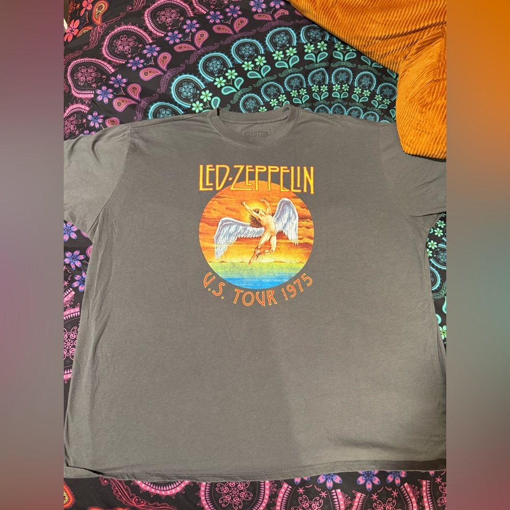 Torrid Gray Led Zeppelin oversized Graphic Tee